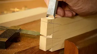 How to Cut a DOVETAIL JOINT with Hand Tools | 8 Simple Steps