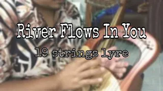 River Flows In You. 19 string lyre harp cover. Lyre. Lyre harp