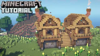 Minecraft - 2 Player Survival House Tutorial (How to Build)