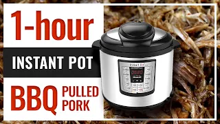 1 Hour BBQ Pulled Pork in the Instant Pot - FAST n EASY!