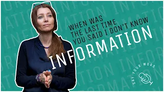 #INFORMATION: WHEN WAS THE LAST TIME YOU SAID I DON'T KNOW / by ELIF SHAFAK