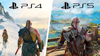 God Of War Ragnarok PS5 Vs God Of War PS4 Graphics Comparison Evolution