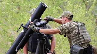 Мінометні підрозділи тренуються діяти у складі розрахунків