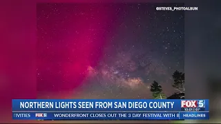 PHOTOS: Rare solar storm brings northern lights to San Diego County