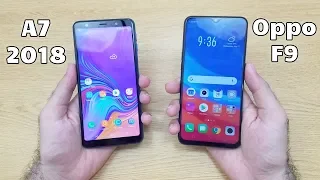 Samsung Galaxy A7 2018 vs Oppo F9 Speed Test & Comparison