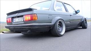 BMW E30 m50b25 straight pipe acceleration sound