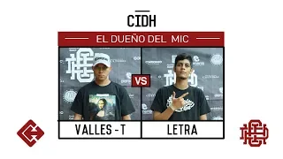 VallesT vs Letra - Final - El Dueño del Mic 2018