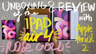 iPad Air 4 Unboxing and Review. Apple Pencil 2 for iPad Air 4 Unboxing and Setup