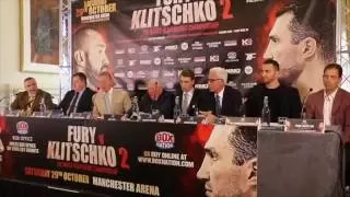 TYSON FURY v WLADIMIR KLITSCHKO 2 - FULL & UNCUT LONDON PRESS CONFERENCE / FURY v KLITSCHKO 2