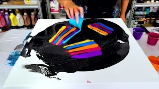 Wow!! The Lacing in this Painting is Unbelivable! ~ Swipe Technique ~ Acrylic Pouring