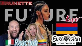 Brunette - Future Lover (SUBTITLES)| Armenia 🇦🇲 | ♬Reaction and Analysis 🇮🇹Italian And Colombian🇨🇴