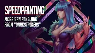 [SPEEDPAINT] Morrigan Aensland from "Darkstalker" / Fanart