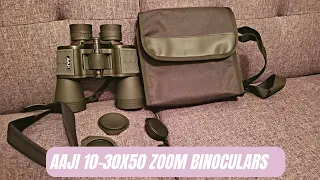 AAJI 10-30X50 Zoom Binoculars Review & Test | HD Professional/Waterproof Binoculars for Adults