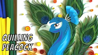 Quilling PEACOCK - You won't believe it's QUILLING PAPER ART