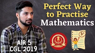 perfect way to practise mathematics📝 - AIR 5 , CGL 2019