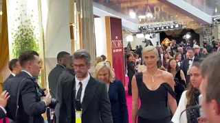 Charlize Theron Wears All Black at the 2020 Oscars