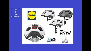 Crivit Bicycle helmet SP-91 / LED Rear Light SP-06 UNBOXING (Lidl Women's Men's Cycling Helmet)