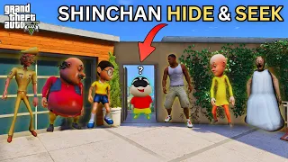 Franklin & Shinchan Playing HIDE and SEEK With Friends in GTA 5