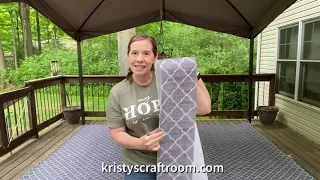 Budget Friendly Outdoor Rug Tutorial