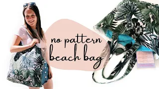 XXL beach bag sewing tutorial  | REALLY fast and easy!
