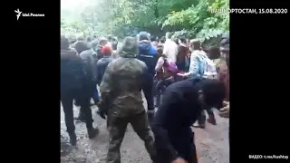 В Башкортостане у горы Куштау начались столкновения