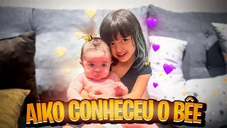 A @AgnesMelo VEIO NOS VISITAR, E A AIKO AMOU CONHECER O BÊE | DIÁRIO DO BÊE | EP.98