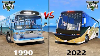 Bus 2022 vs Bus 1990 GTA V [ which is best? ]