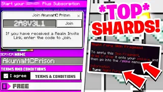 COLLECTING *TOP* OP PICKAXE SHARDS!! (Minecraft Prison Server 2024) | AkumaMC OP Prison #13