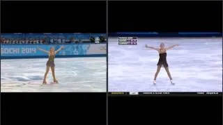 (Sochi Olympic Scandal) Adelina Sotnikova - Sochi 2014 vs TEB 2013