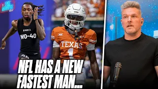 Xavier Worthy Is NFL's New Fastest Man, Ran 4.21 40 Yard Dash | Pat McAfee Reacts