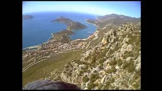 Paragliding over Kas Turkey (full 42m version)