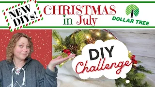 NEW Dollar Tree Christmas in July DIYs - Christmas List DIY Challenge