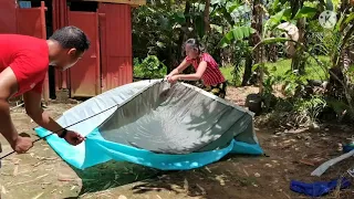 SETTING UP TENT FROM SHOPEE