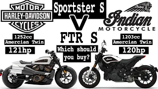 2021 Harley Davidson Sportster S Vs 2021 Indian FTR S (Detailed Comparison)