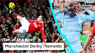 10 BEST Man City vs Manchester United Moments | Premier League