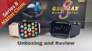 GS8 Max Smartwatch Unboxing | Apple Series 8 Clone  (1:1) 😍 | Apple Watch Review | Onestopstore