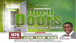 COVENANT DAY OF OPEN DOORS - 1ST SERVICE | 0CTOBER 18, 2020