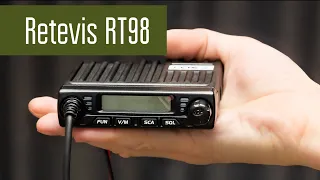 Retevis RT98 miniature car radio. Disassembly, field check, power measurement.