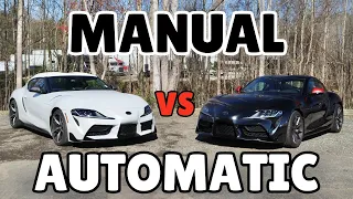 What's The BEST Sportscar Transmission? Manual vs Automatic Toyota Supra!