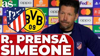 SIMEONE, RUEDA DE PRENSA COMPLETA | Previa ATLÉTICO DE MADRID - BORUSSIA DORTMUND