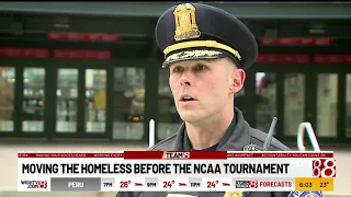 Moving homeless before NCAA tournament in Indy