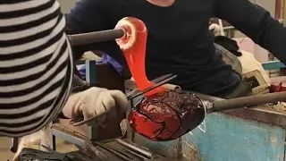 Glass Blowing Craftsman Professional at High Level is Awesome