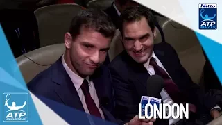 Dimitrov Goes Behind The Scenes With Federer At Nitto ATP Finals Gala 2017