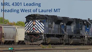 MRL 4301 Leading, Heading West Bound Outside of Laurel, MT | 09/30/2023