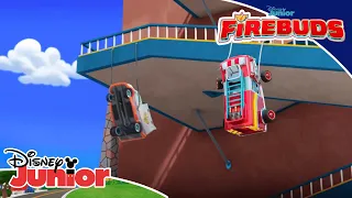 Jump, Bounce, Flip | Firebuds 🚨 | Disney Junior MENA