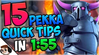 15 QUICK Tips About: Pekka🦋- Clash Royale