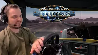 Мэддисон подстригся под скуфа и везет глину в American Truck Simulator