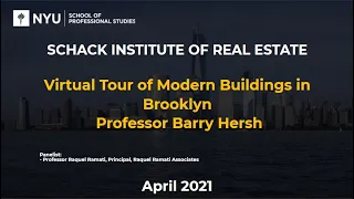 Spring 2021 Faculty Seminar Series - Virtual Tour of Modern Buildings in Brooklyn