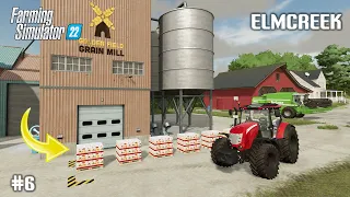 First Production Chain, Making Flour - #6 Elmcreek - Farming Simulator 22