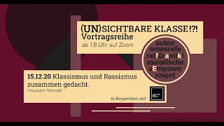 (un)sichtbare Klasse!?! – Klassismus und Rassismus zusammen gedacht